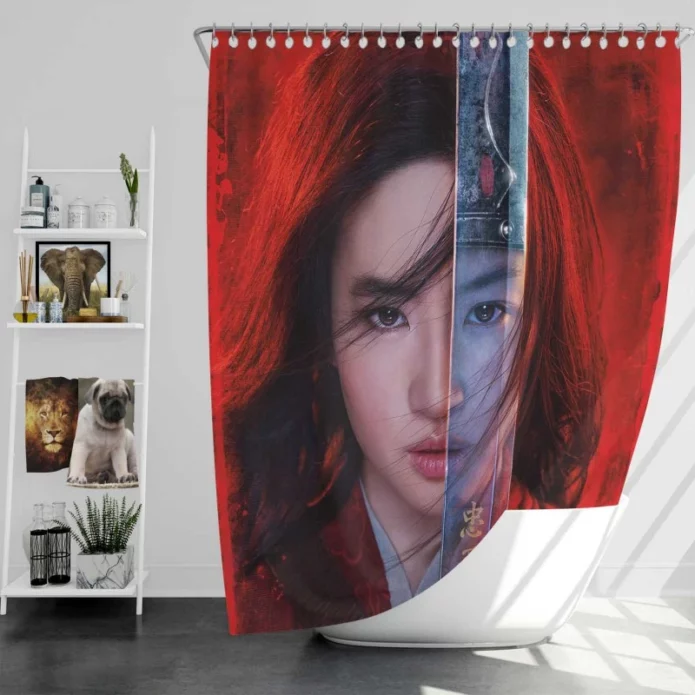 Liu Yifei Mulan Movie Bath Shower Curtain