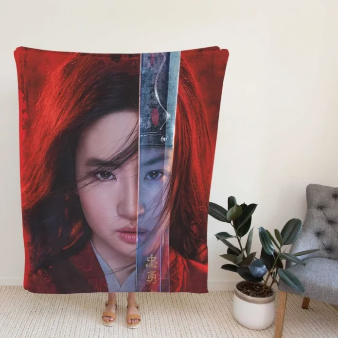 Liu Yifei Mulan Movie Fleece Blanket