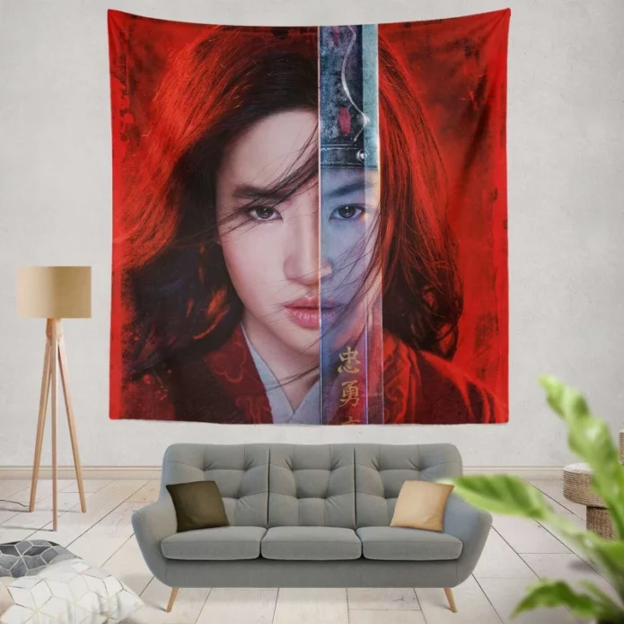 Liu Yifei Mulan Movie Wall Hanging Tapestry