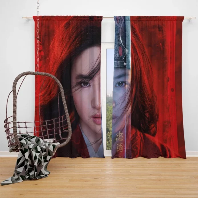 Liu Yifei Mulan Movie Window Curtain