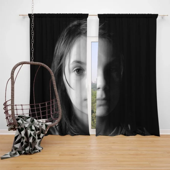 Logan Movie X-23 Dafne Keen Laura Kinney Window Curtain