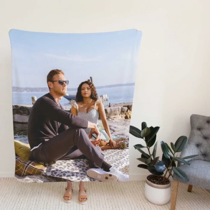 Love in the Villa Movie Kat Graham Tom Hopper Fleece Blanket