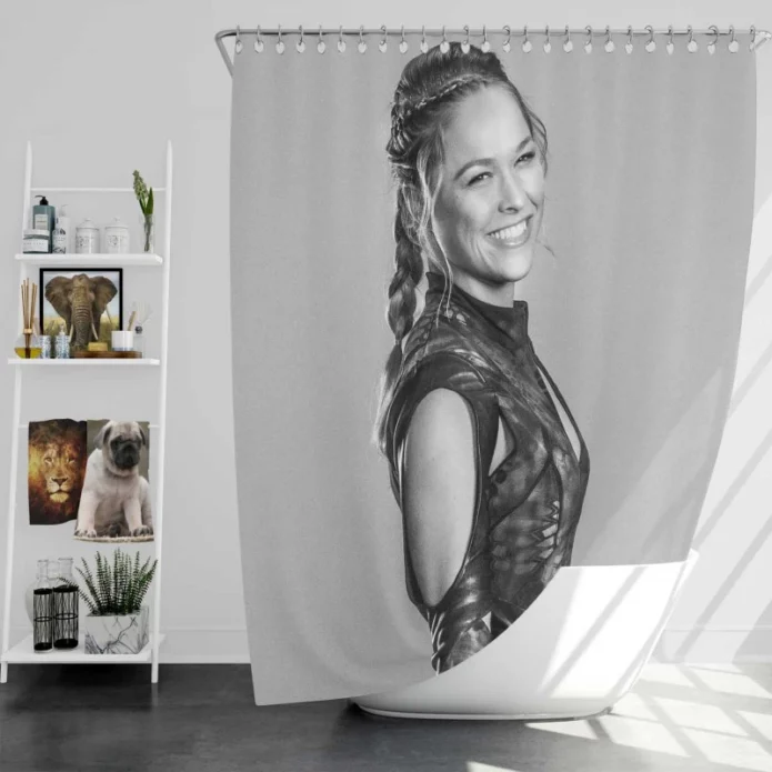 Luna Ronda Rousey in The Expendables 3 Movie Bath Shower Curtain