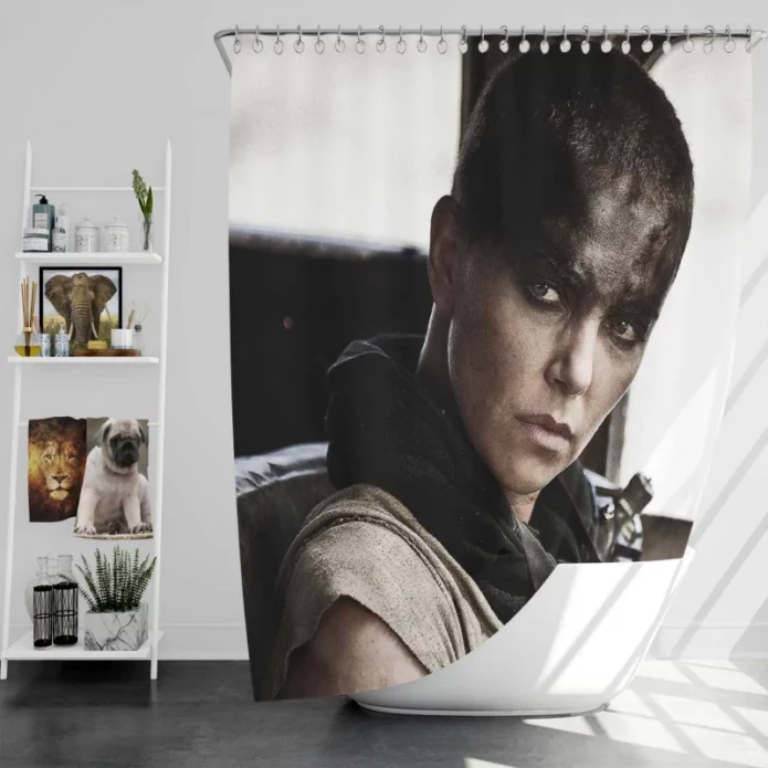 Mad Max Fury Road Movie Charlize Theron Bath Shower Curtain