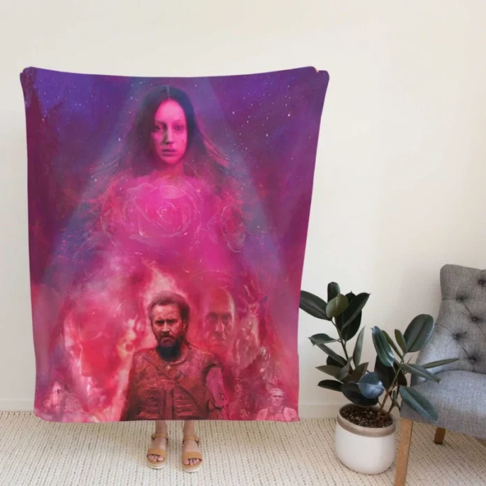 Mandy Movie Nicolas Cage Andrea Riseborough Fleece Blanket