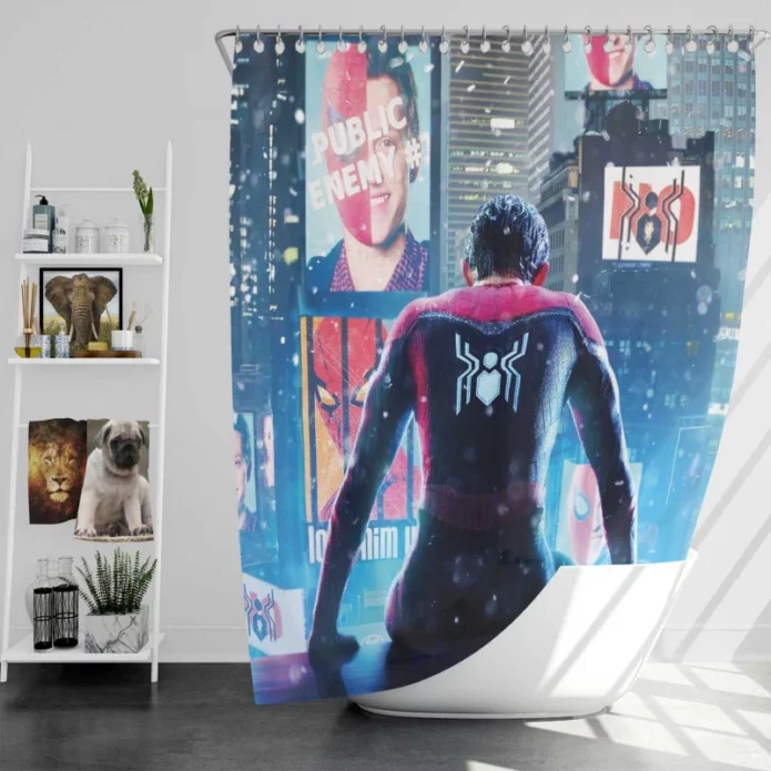 Marvel Spider-Man No Way Home Movie MCU Bath Shower Curtain