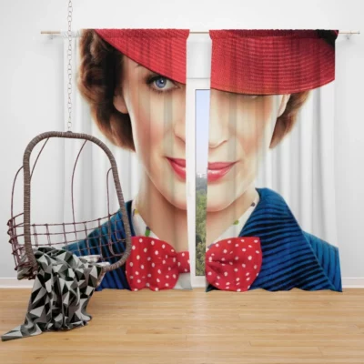 Mary Poppins Returns Movie Emily Blunt Mary Poppins Window Curtain