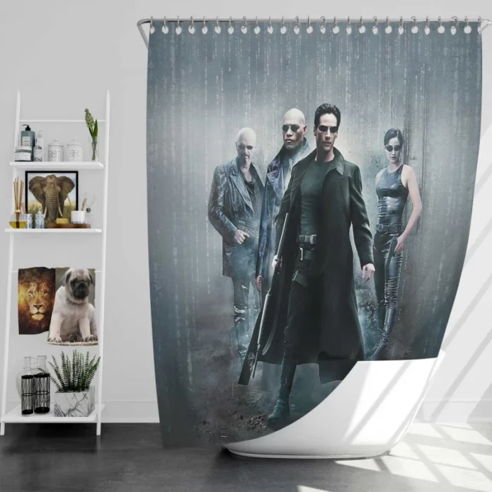Matrix trilogy Movie Bath Shower Curtain
