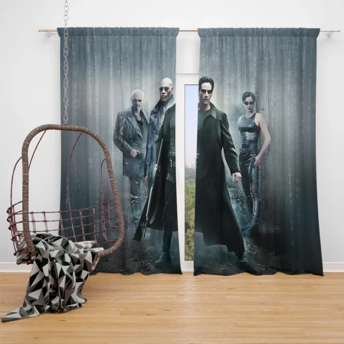 Matrix trilogy Movie Window Curtain