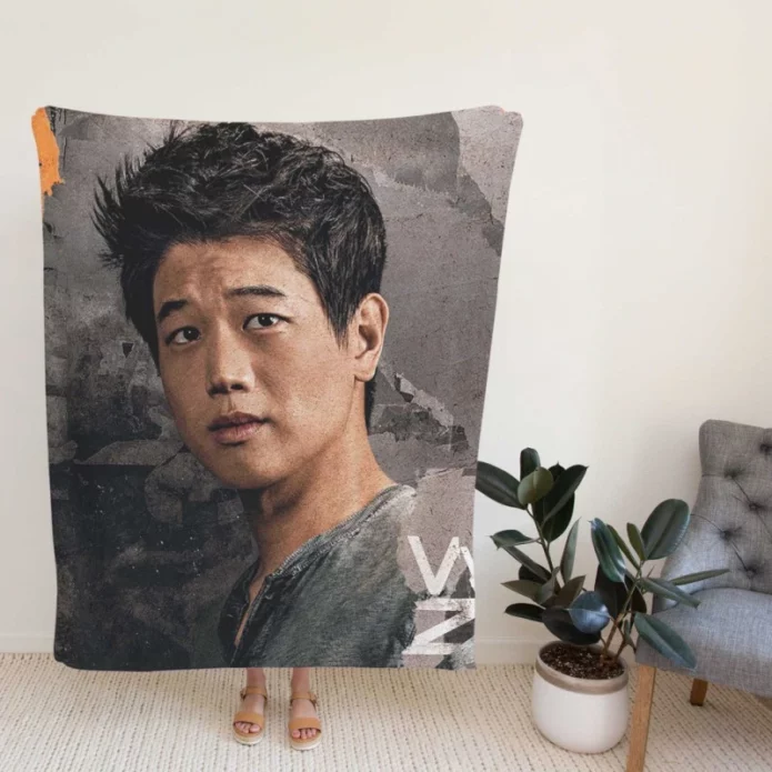 Maze Runner The Death Cure Movie Ki Hong Lee Fleece Blanket