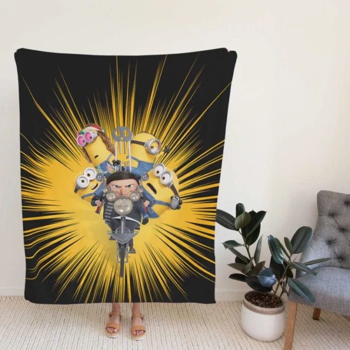 Minions The Rise of Gru Movie Fleece Blanket