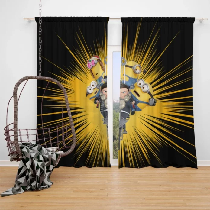 Minions The Rise of Gru Movie Window Curtain