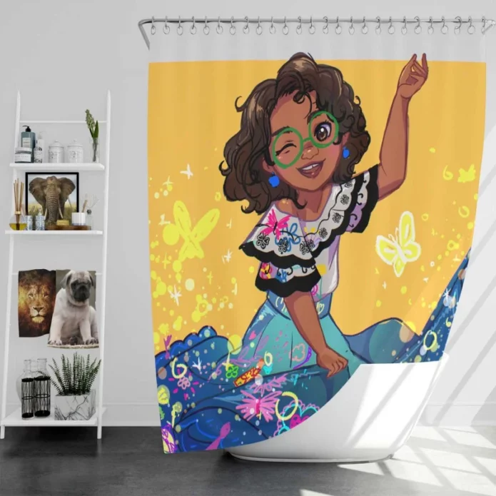 Mirabel Madrigal in Encanto Movie Bath Shower Curtain