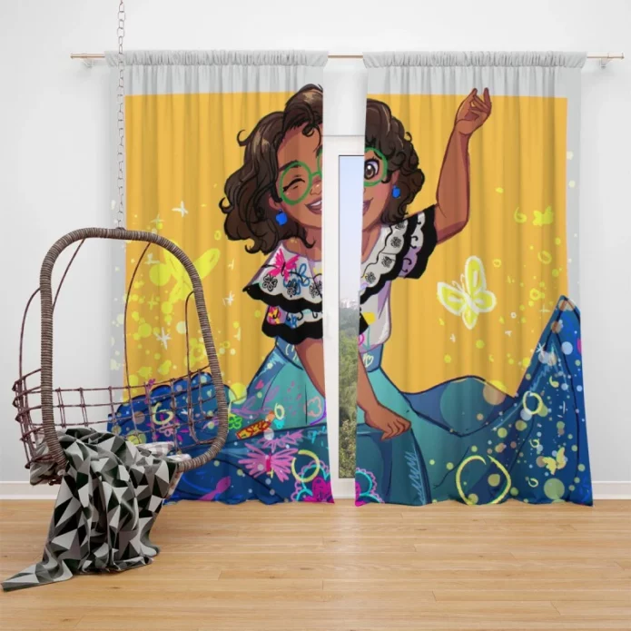 Mirabel Madrigal in Encanto Movie Window Curtain