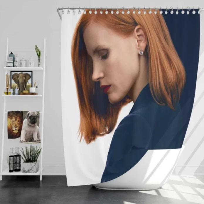 Miss Sloane Movie Jessica Chastain Bath Shower Curtain