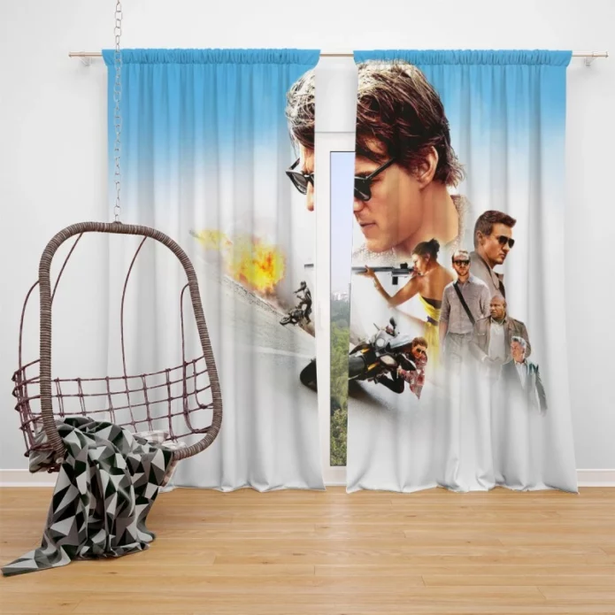 Mission Impossible Rogue Nation Movie Jeremy Renner Window Curtain