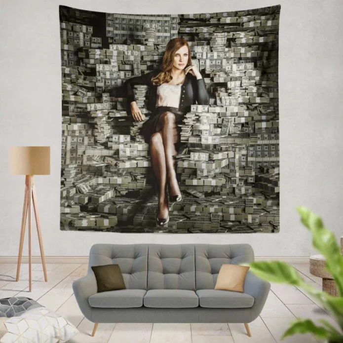 Mollys Game Movie Jessica Chastain Wall Hanging Tapestry