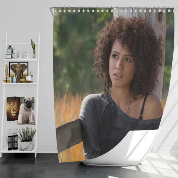 Nathalie Emmanuel Ramsey Fast & Furious 7 Movie Bath Shower Curtain