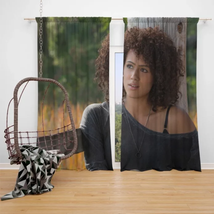 Nathalie Emmanuel Ramsey Fast & Furious 7 Movie Window Curtain