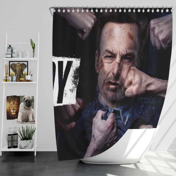 Nobody Movie Bob Odenkirk Bath Shower Curtain