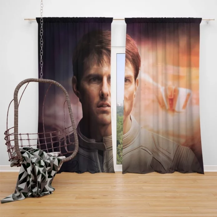 Oblivion Movie Tom Cruise Window Curtain