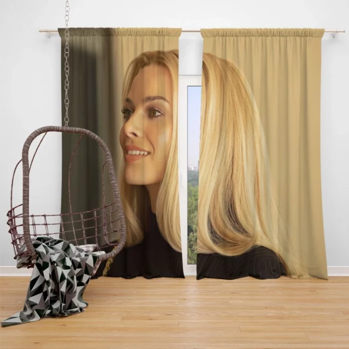 Once Upon A Time In Hollywood Movie Margot Robbie Window Curtain