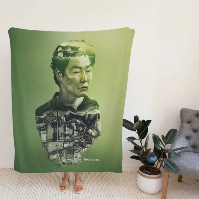 Parasite Movie Song Kang-Ho Fleece Blanket