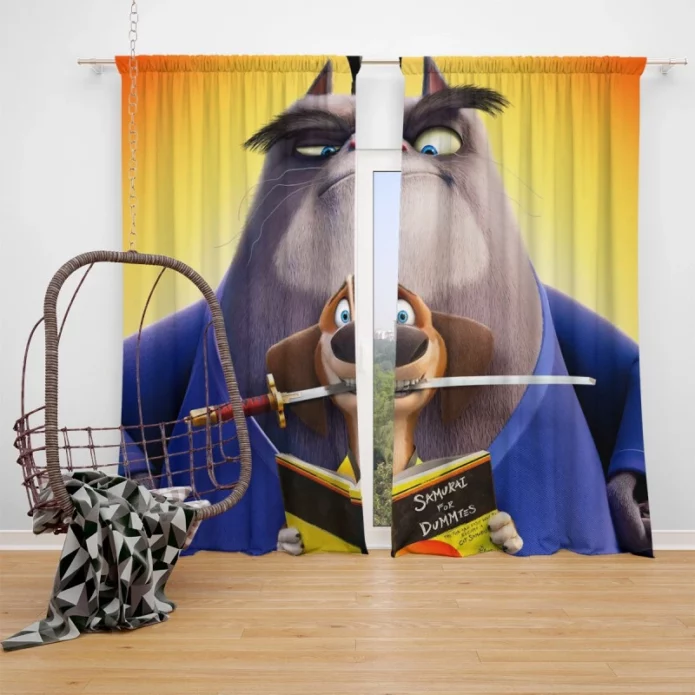 Paws of Fury The Legend of Hank Movie Window Curtain