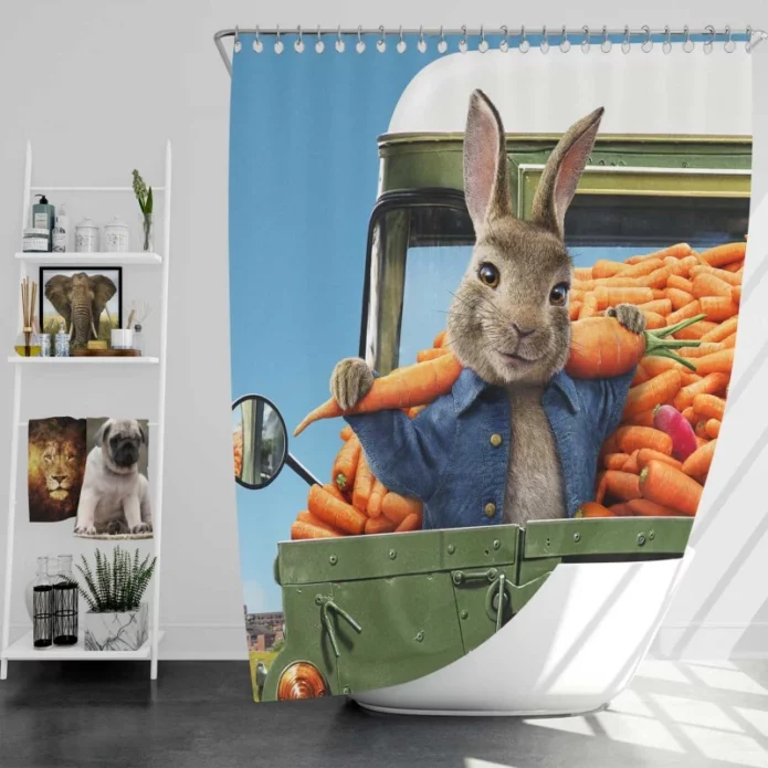 Peter Rabbit 2 The Runaway Movie Bath Shower Curtain