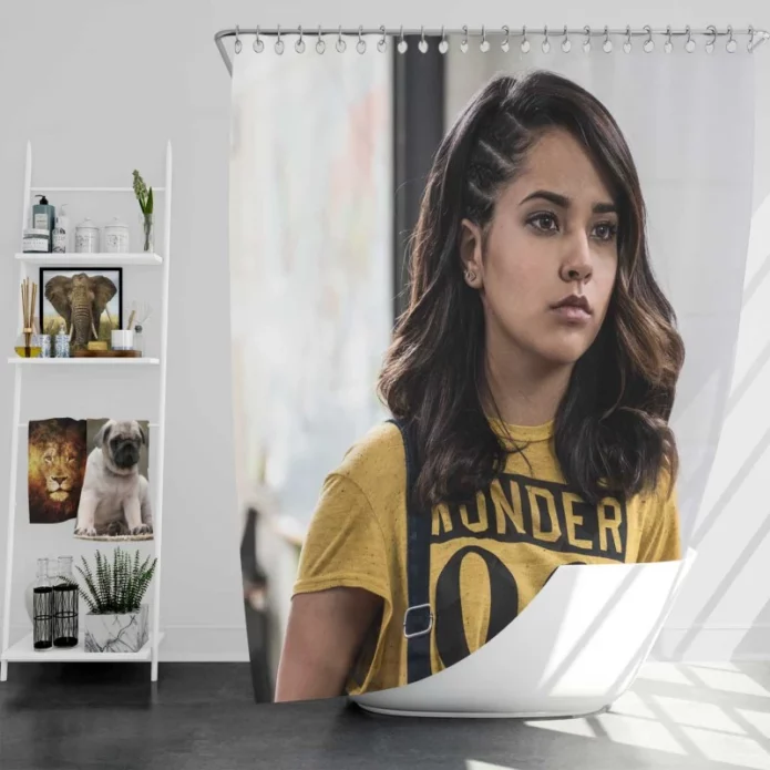 Power Rangers Movie Trini Kwan Becky G Bath Shower Curtain