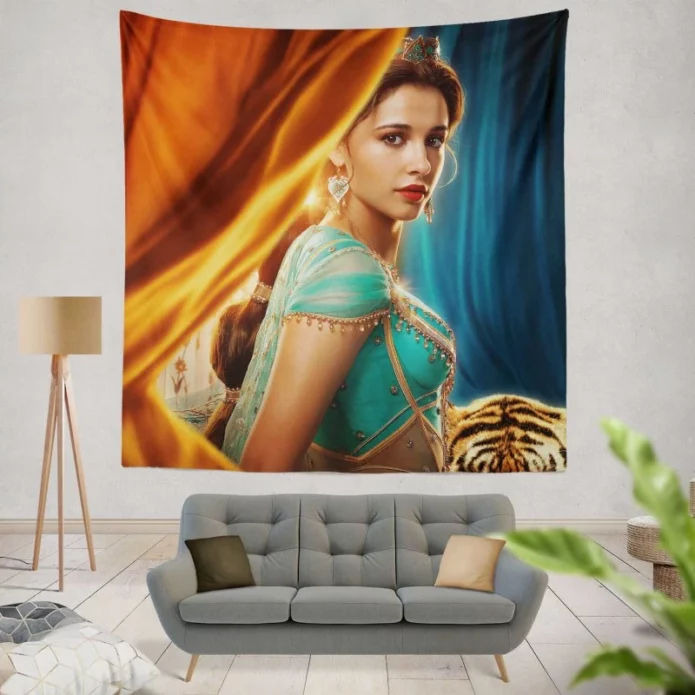 Princess Jamine Naomi Scott in Aladdin Movie Wall Hanging Tapestry