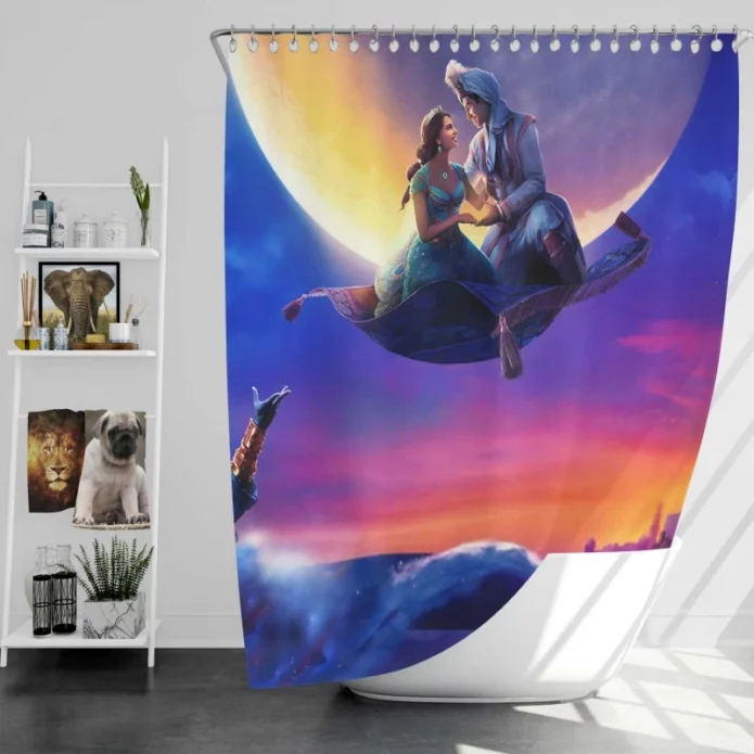 Princess Jasmine Will Smith In Aladdin Movie Bath Shower Curtain