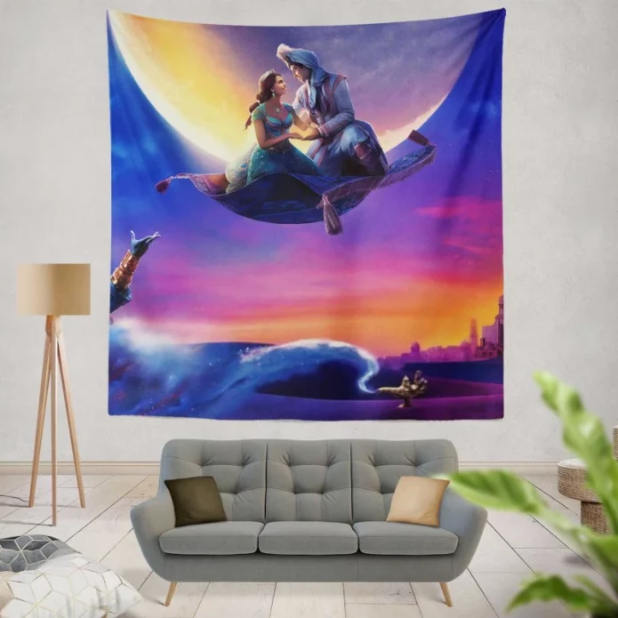 Princess Jasmine Will Smith In Aladdin Movie Wall Hanging Tapestry