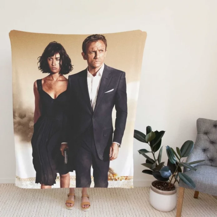 Quantum Of Solace Movie James Bond Fleece Blanket