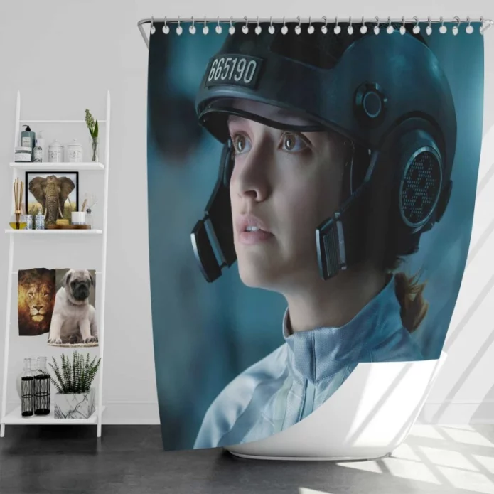 Ready Player One Movie Olivia Cooke Samantha Bath Shower Curtain