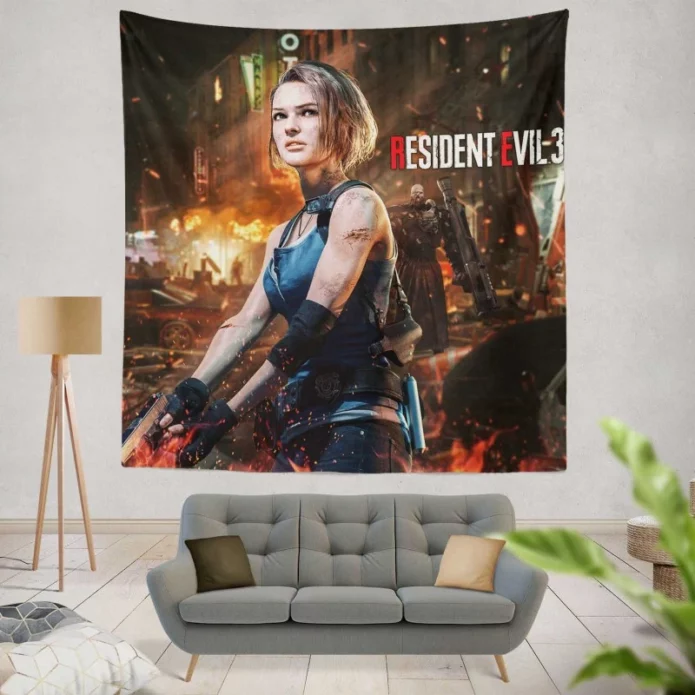 Resident Evil 3 Movie Jill Valentine Wall Hanging Tapestry