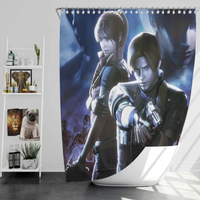 Resident Evil Chronicles Movie Bath Shower Curtain