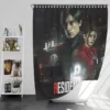 Resident Evil Horror Movie Bath Shower Curtain