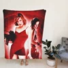 Resident Evil Movie Michelle Rodriguez Fleece Blanket