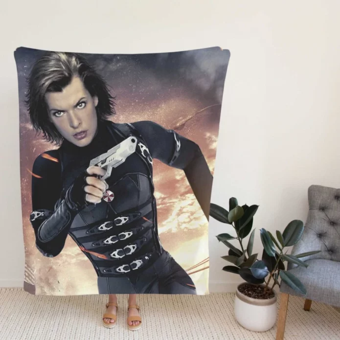 Resident Evil Retribution Thriller Movie Fleece Blanket