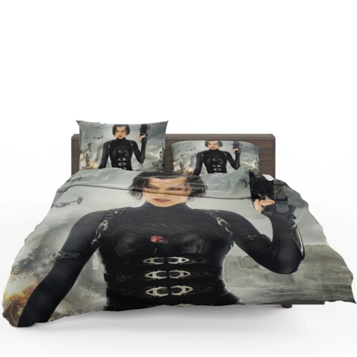 Resident Evil Retribution Woman Warrior Movie Bedding Set