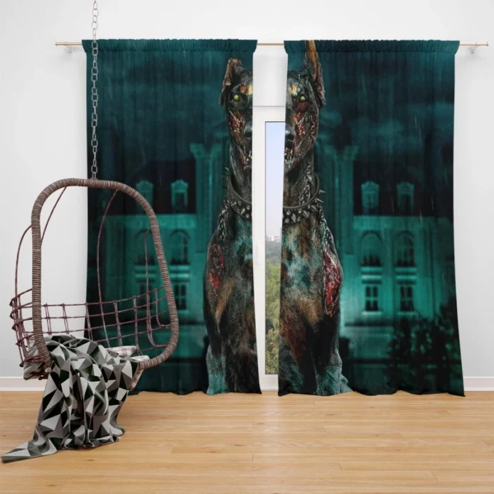 Resident Evil Welcome to Raccoon City Horror Movie Window Curtain