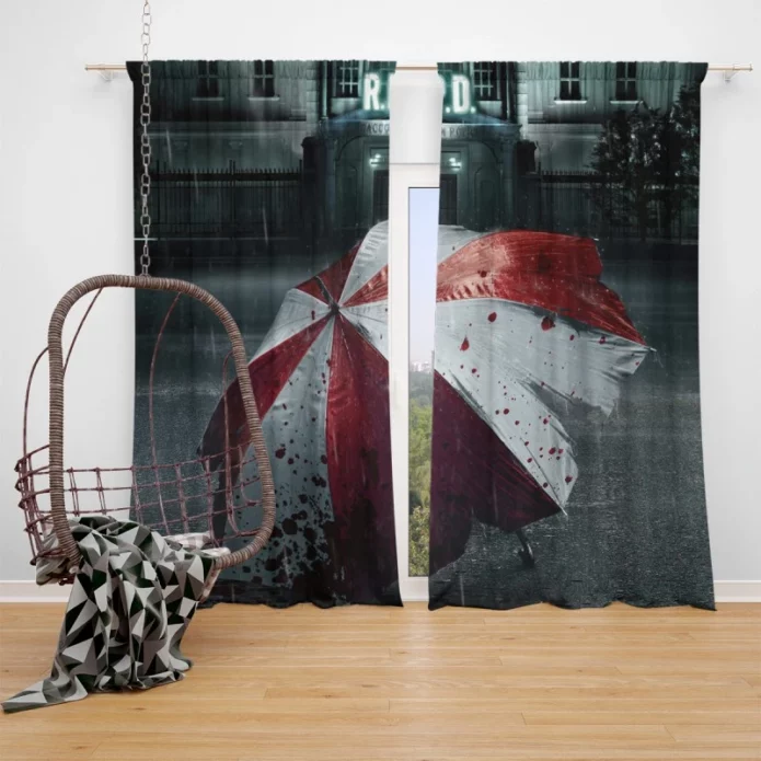Resident Evil Welcome to Raccoon City Movie umbrella Window Curtain