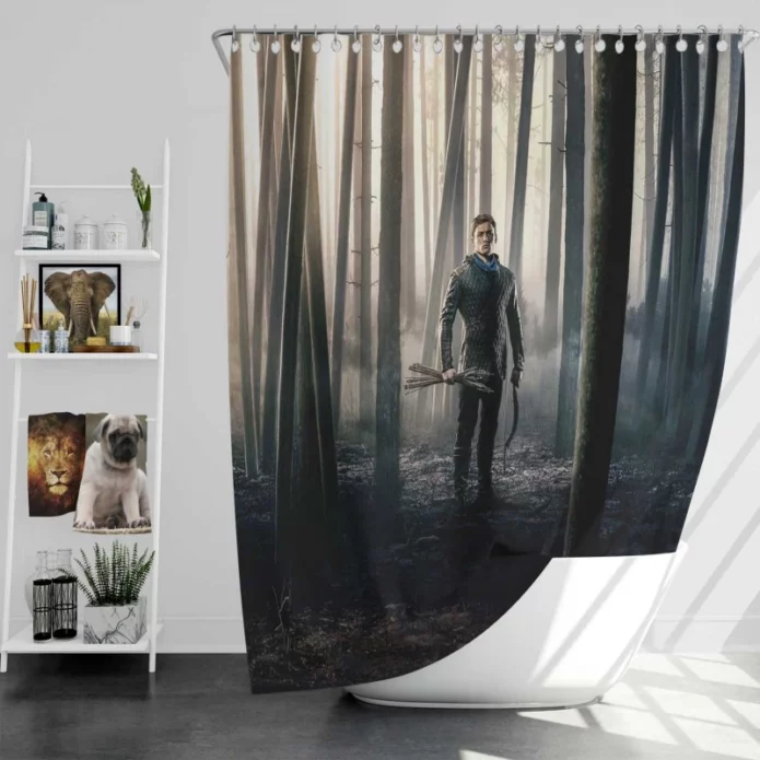 Robin Hood Movie Taron Egerton Bath Shower Curtain