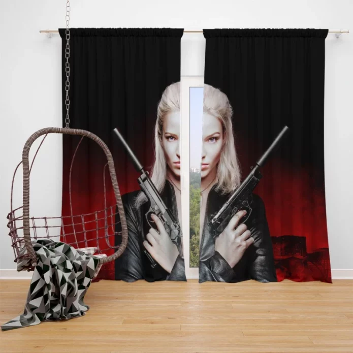 Sasha Luss in Anna Film Window Curtain