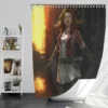 Scarlet Witch in Avengers Age of Ultron Movie Bath Shower Curtain