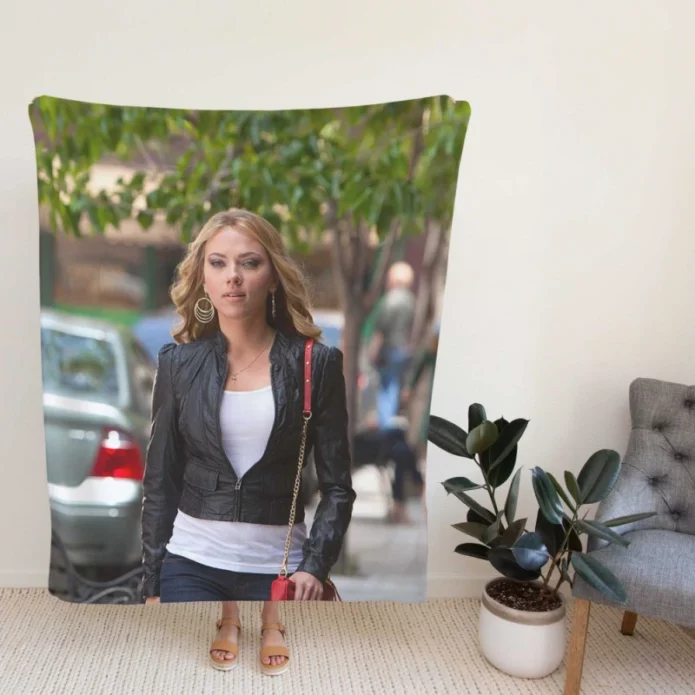 Scarlett Johansson in Don Jon Movie Fleece Blanket