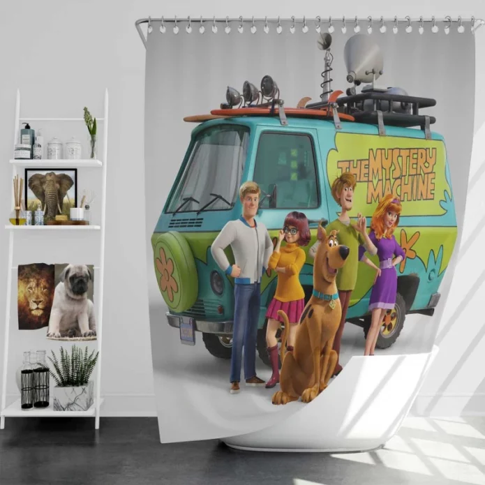 Scoob Movie Poster Scooby-Doo Bath Shower Curtain