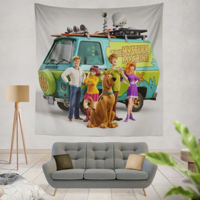 Scoob Movie Poster Scooby-Doo Wall Hanging Tapestry