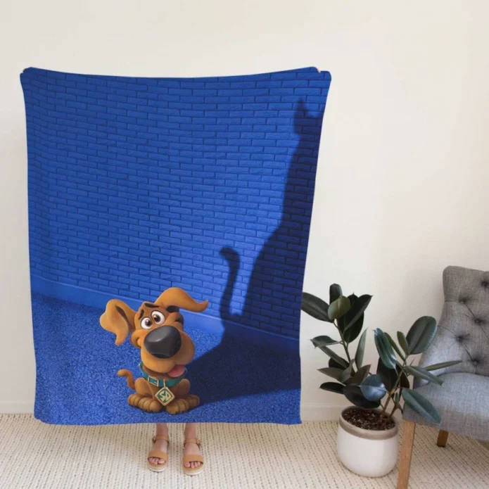 Scoob Movie Shadow Puppy Fleece Blanket